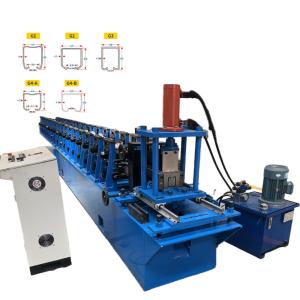 Wholesale Customized Gearbox Drive Industrial Garage Door Box Rail Roll Forming Machine from china suppliers