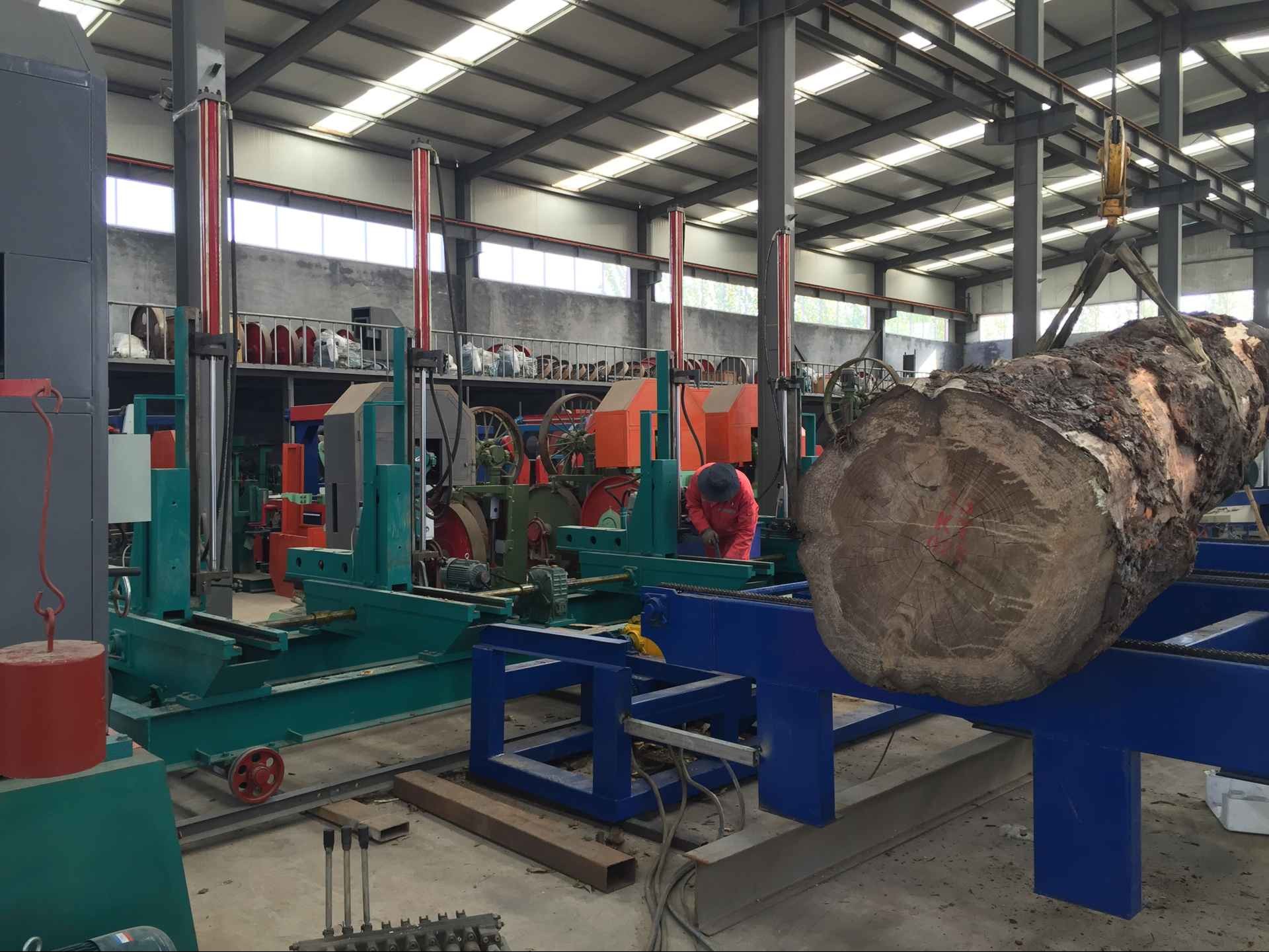 MJ329/MJ3212/MJ3210/MJ3310 wood vertical bandsaw mill with log carraige