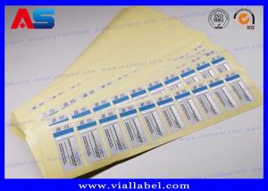 China Water - Proof 2 Dram Vial Labels Peptide Bottle Sticker For Bodybuilding Peptide Hcg on sale