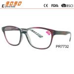 New style fashion competitive price Color plastic reading glasses,spring hinge