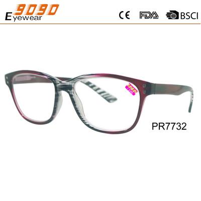 New style fashion competitive price Color plastic reading glasses,spring hinge