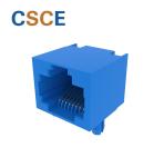 1×1 Ports RJ45 Female Connector Contact Resistance 30mΩ Max For PC Board / IP