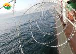 Heavy Duty Concertina Razor Barbed Wire - 33 Loops - 15.2 Meters Long - Silver