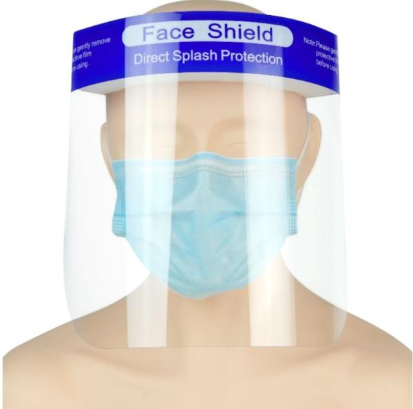 Disposable Antibacterial Full Face Shield Transparent Medical Nursing Anti -