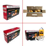8W 11V Solar Powered Radio Kit 100% ABS 4pcs 2W LED Bulbs Home Solar System Kit