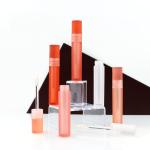 Cosmetic 2 Layer Plastic Round 10ml Lip Gloss Wand Tubes 14g