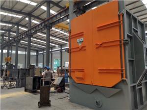 China Double Hook Sa 2.5 Hanger Type Shot Blasting Machine For Castings Forgings Cleaning on sale
