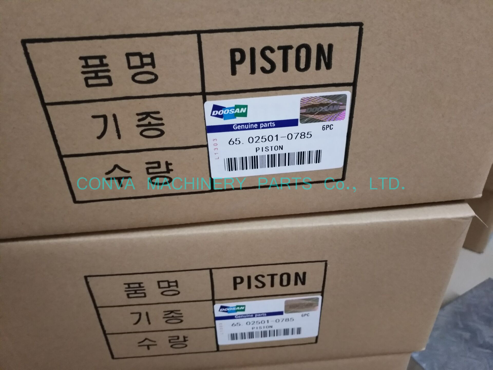 D1146 Marine Cylinder Liner Replacement Daewoo Diesel Engine Parts 65.02501-0785