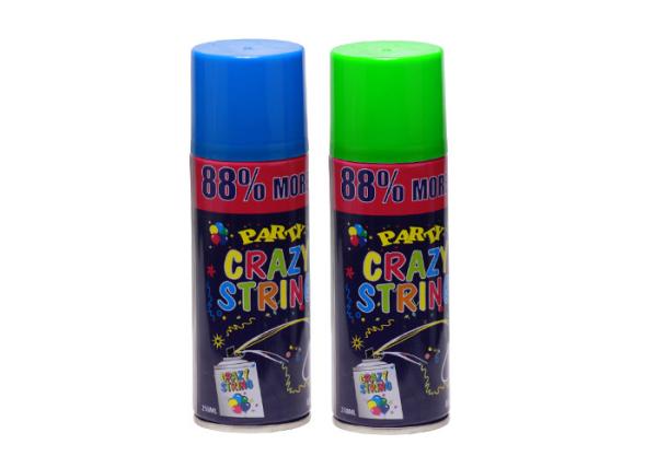 Funny Fluorescent Party String Spray High Extrusion Rate Flammable Low Chemical