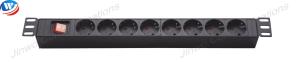 Wholesale Euro Type 1U 6 Way PDU Power Distribution Unit 8 Ports from china suppliers
