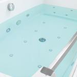 White Whirlpool Acrylic Massage Bathtub M1822 Pure Sanitary Grade