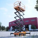 Mobile scissor tables hydraulic electric 500kg 9m indoor scissor lift platform