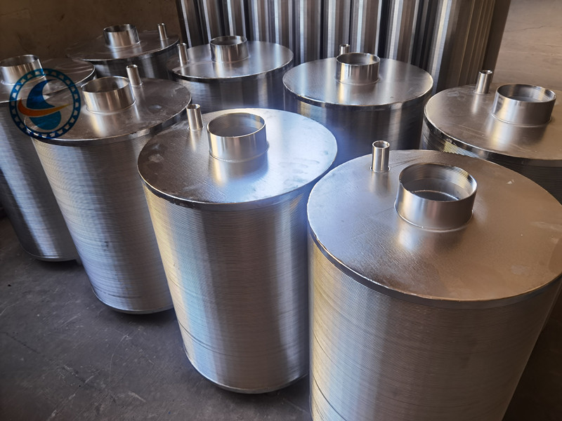 Slotted Cylindrical Wedge Wire Filter Basket Strainer 316l Stainless Steel
