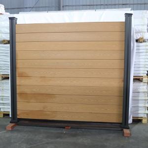 Wholesale Easy Installation WPC Fence Panels Composite Wood Privacy Garden Aluminum Post from china suppliers