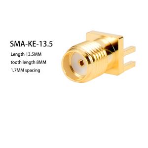 Wholesale SMA-KE-13.5 Gold Plated Female Connector Straight For PCB Mounting Wifi Antenna Connector from china suppliers