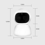 1080P WIFI Home Dual Lens CCTV Camera Night Vision Face Recognition