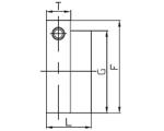 Linear bearings SHF-B...B - Shaft Supporting Housing SHF12B