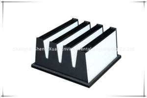 Wholesale Polyurethane Sealing GasketV Bank HEPA Pleated Filter from china suppliers