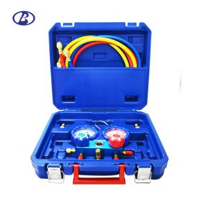Wholesale Air Conditioner Manifold Gauge Set R410A R407C R22 R404A With Brass Adapter from china suppliers