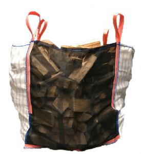 China SGS Beige Standard Loops Ventilated Log Bags 1500kg Jumbo Bulk Bags For Vegetables on sale