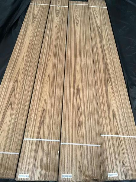 Teak Veneer Crown Cut Burma Teak Natural Veneers Myanmar Teak Sliced Veneer for
