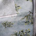 Textiles Polyester Printing Fabric Ramie Cotton Plaid Linen Blend Fabric