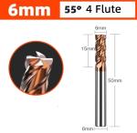 Carbide Square End Mill Bits 2-6 Flutes 1mm-20mm Diameter for Steel