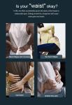3 Adjustable Modes Waist Massager With 5 Levels Intensity To Relief Soreness
