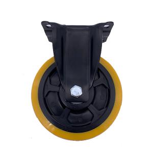 Wholesale 3 Inch Polyurethane Top Plate Mounted Rigid Caster Wheels For Industry from china suppliers