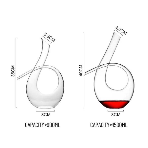 Wholesale Bulk Artisan-Crafted Lead-Free Crystal Wine Decanter Aerator | 1500mL Distributor-Ready Carafe