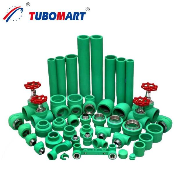 ISO9001 Plastic PPR Pipe Fittings Water Pipe Fittings Eco Friendly PPR Pipe
