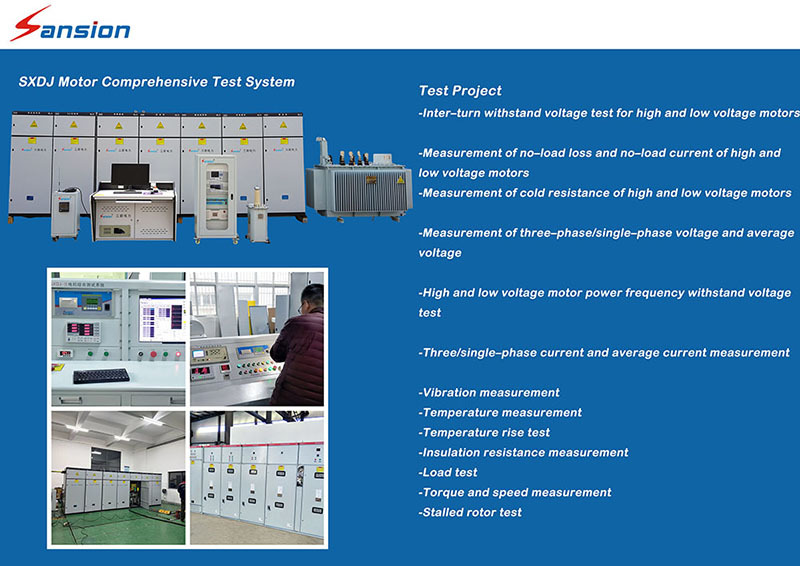 Advanced Electric Motor Comprehensive Test System with Automatic Data Acquisition and Test Report Generation