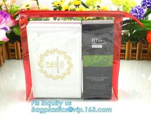 Wholesale slider pvc promotional packaging bag, zipper bag for cosmetics, office slider transpraent plastic storage bag, slider zi from china suppliers