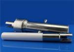 Custom Polished Ceramic Plunger Rod / Shaft with metal sleeve head