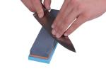Two Side Kitchen Whetstone Sharpening Stone , 120 80 Grit Stone Knife Sharpener