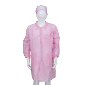 Wholesale Adult Size Disposable Non Woven/SMS/Tyvek Lab Coats With Snaps Closure from china suppliers
