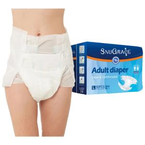 Wholesale Non Woven Fabric High Absorbance Adult Diapers with Free Shipping and PE Backsheet from china suppliers