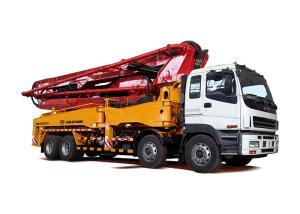 Wholesale ISUZU Concrete Mixer Machine Chissic Hydraulic Pump , 56m Concrete Pump Truck Mounted from china suppliers