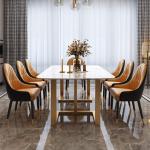 Square Apartment Dining Tables For 6 Width 0.8M Hotel Table