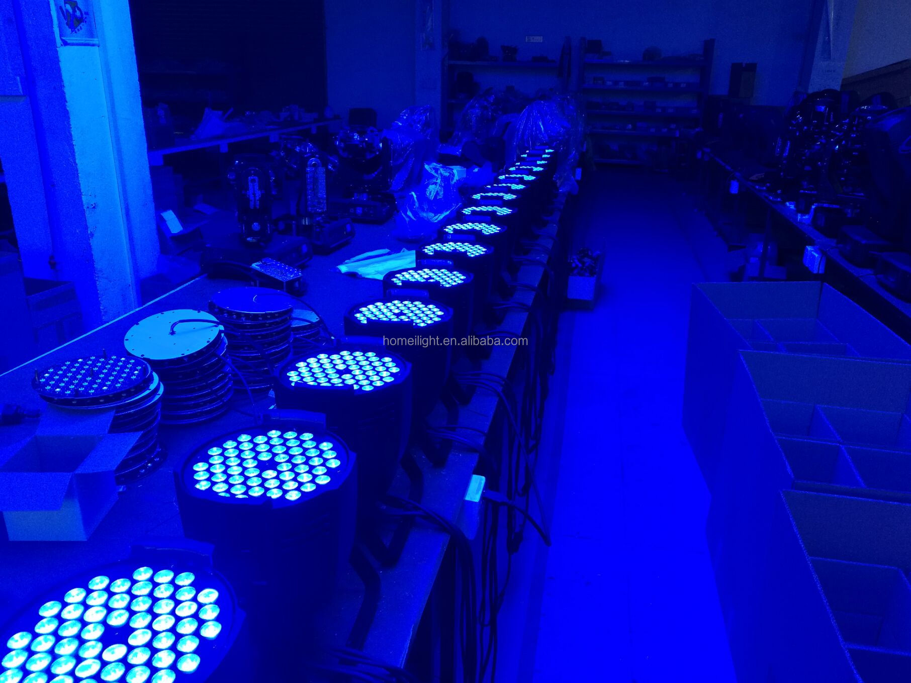 90 Ra 200 lm/w 54pcs*3w RGB3in1 DMX512 Disco LED Par Lights for Stage Lighting Equipment