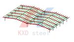 Prefabricated Industrial Metal Warehouse Multi Span Structural Steel Beams And