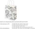 personalized custom paper hair extension carrier shopping bag luxury party