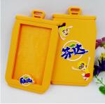 Wholesale Lovely Fenta Embossed Silicone Card Holder/ Students Meal Card Soft