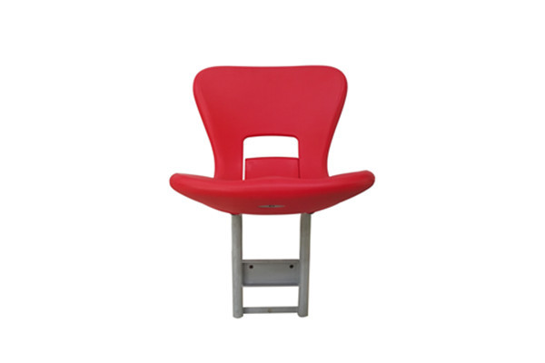 Wall Mounted HDPE Foldable Stadium Seats Grey Powder Coated Support