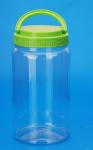 Large Capacity Round Plastic Jars , Transparent Plastic Airtight Storage Jars
