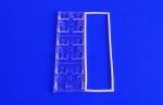 90x126 Degree 12W Led Array Lens Transparent PMMA 93% Transmittance