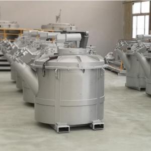 Wholesale High Capacity 1200 KG Molten Aluminum Transfer Ladles For Smelting Plants In Siliver Colour from china suppliers