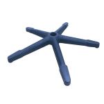 Black Radius 380mm Nylon BIFMA Tested Office Chair Swivel Base With Height
