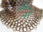 2mm 20mm Chainmail Weave Wire Antique Copper Metal Ring Mesh Is For Partition