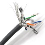 23AWG 4 Pair Flexible Network Cable Solid Copper S/FTP Cat7 305m 1000 FT